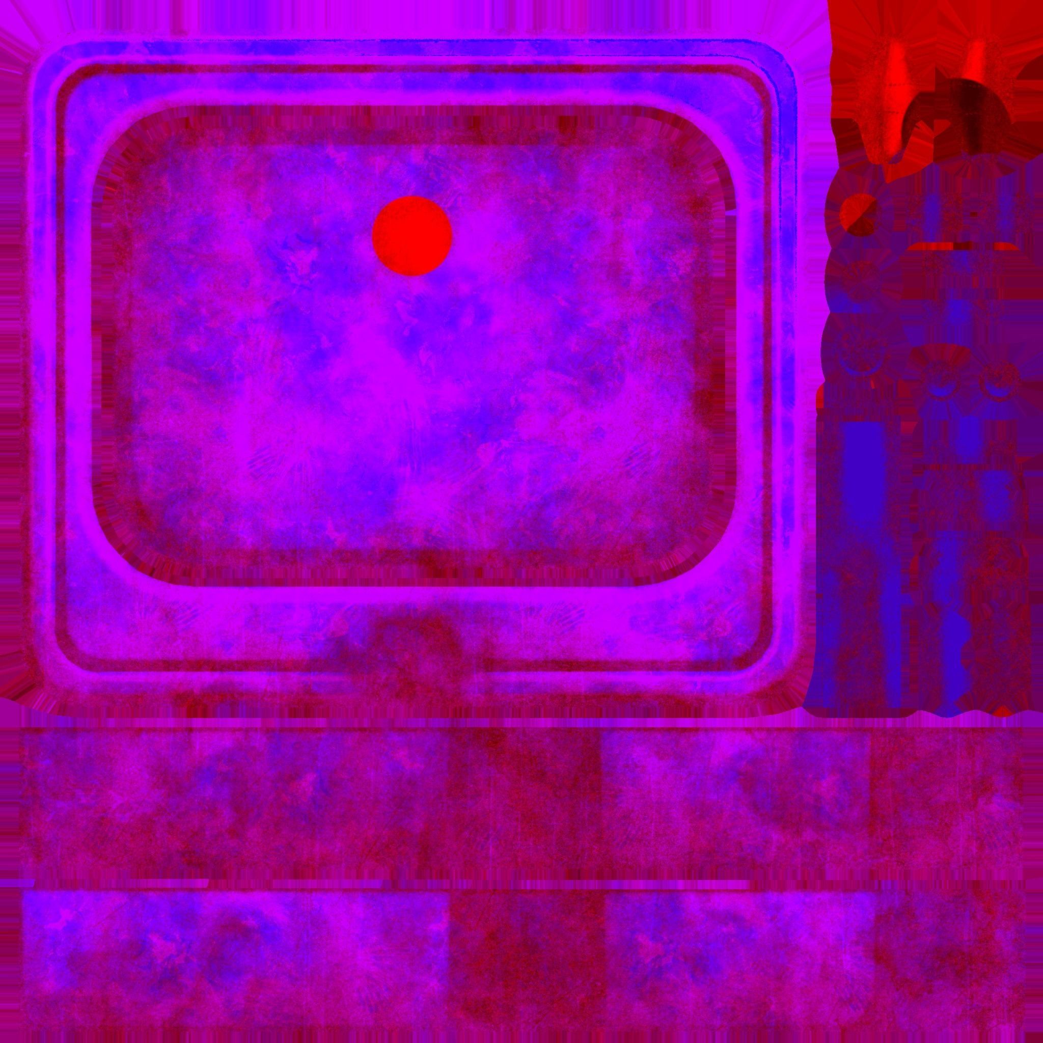 Old modular beach bar Low-poly 3D model_9