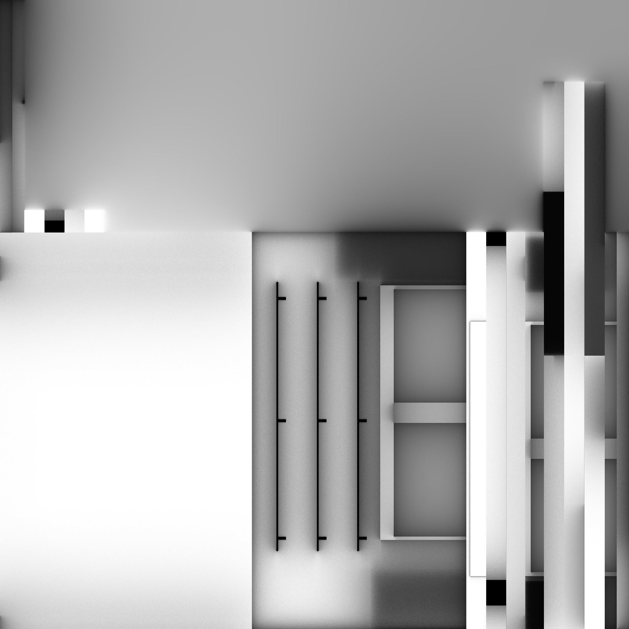 Old modular beach bar Low-poly 3D model_12