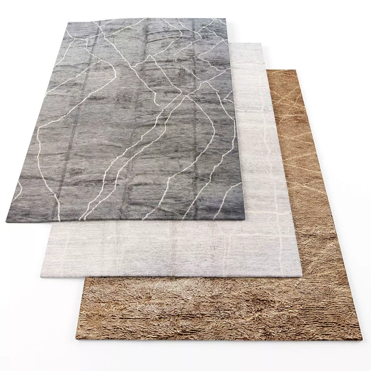 Rugs-508 three rugs Low-poly 3D model_0