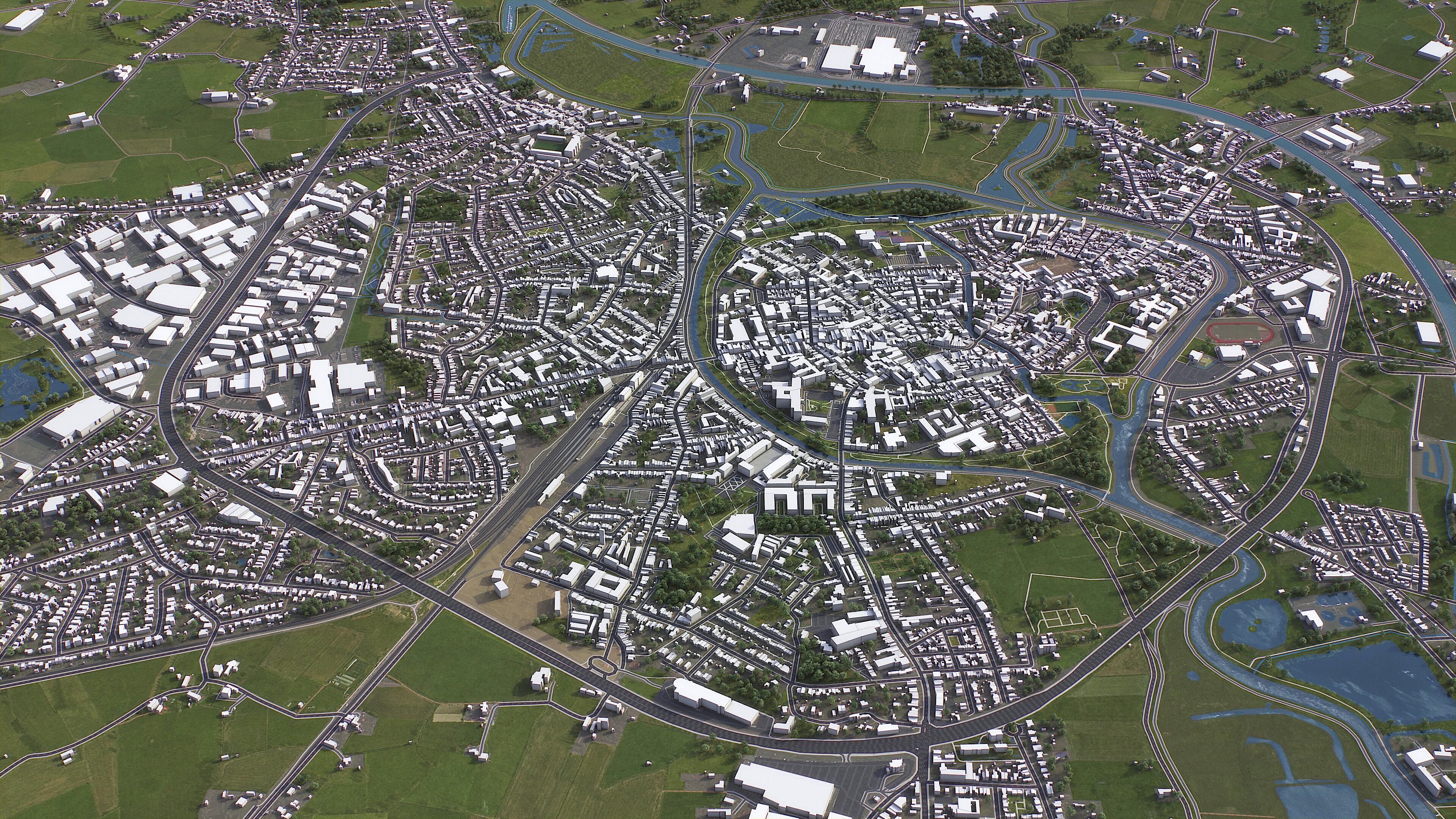 Antwerp - 3D City Model Low-poly 3D model_20