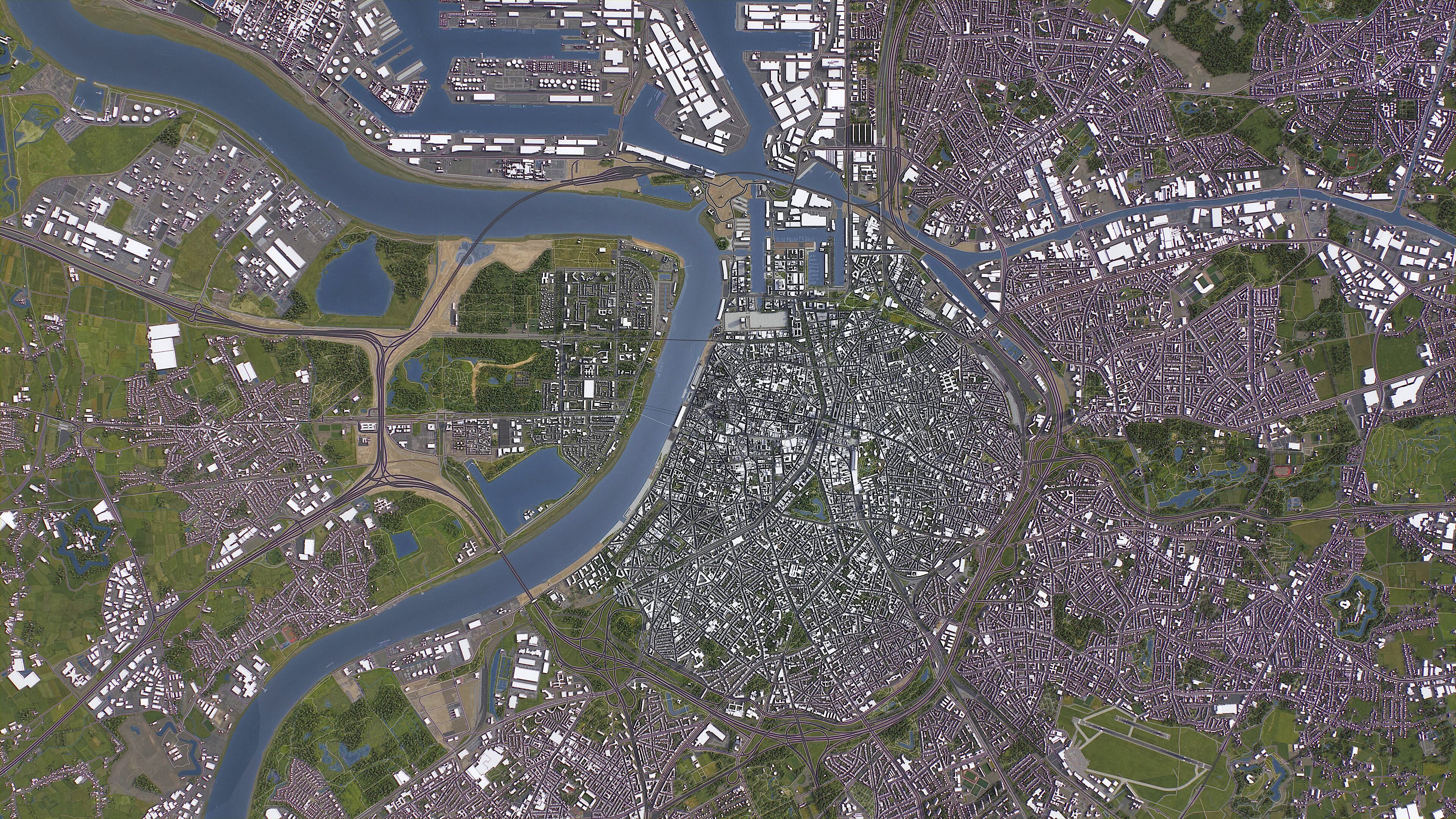 Antwerp - 3D City Model Low-poly 3D model_30