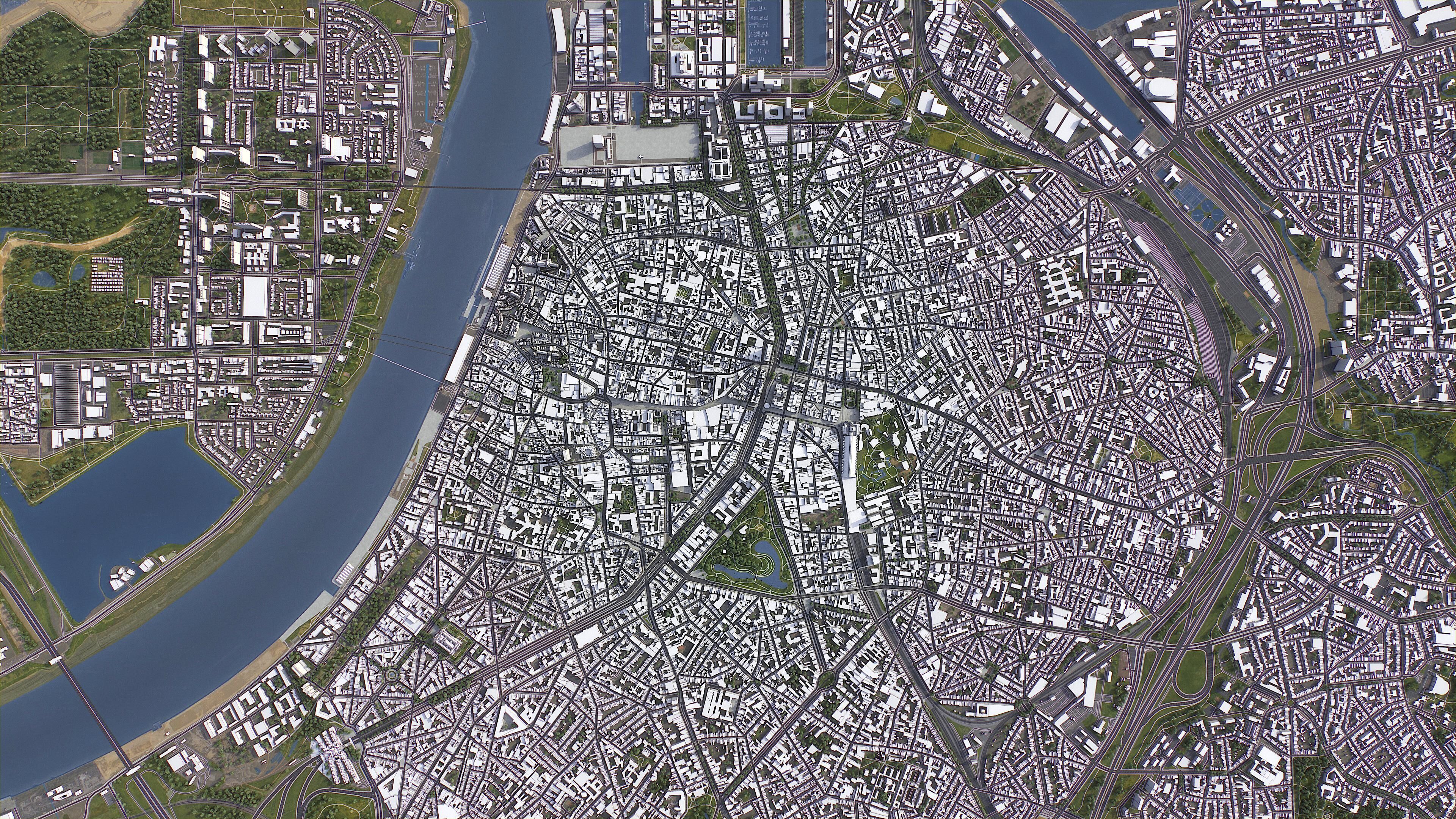Antwerp - 3D City Model Low-poly 3D model_26