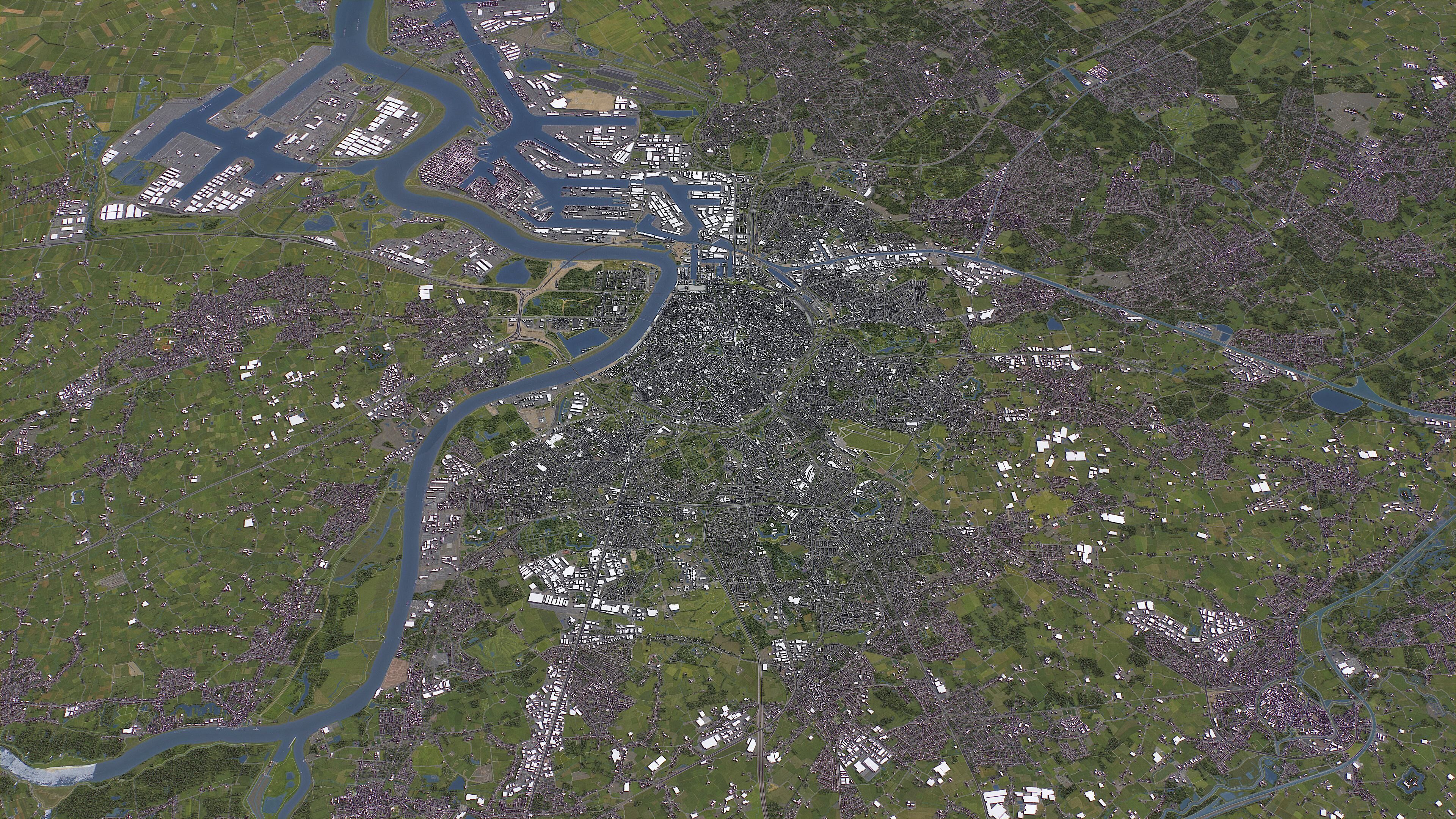 Antwerp - 3D City Model Low-poly 3D model_10