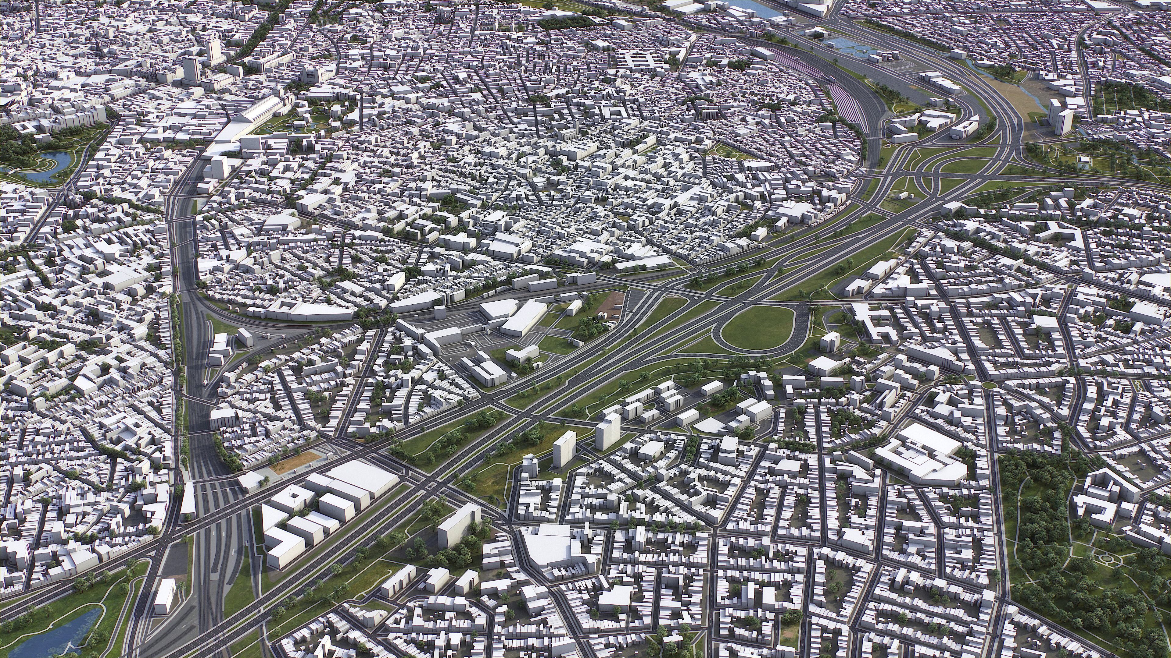 Antwerp - 3D City Model Low-poly 3D model_25