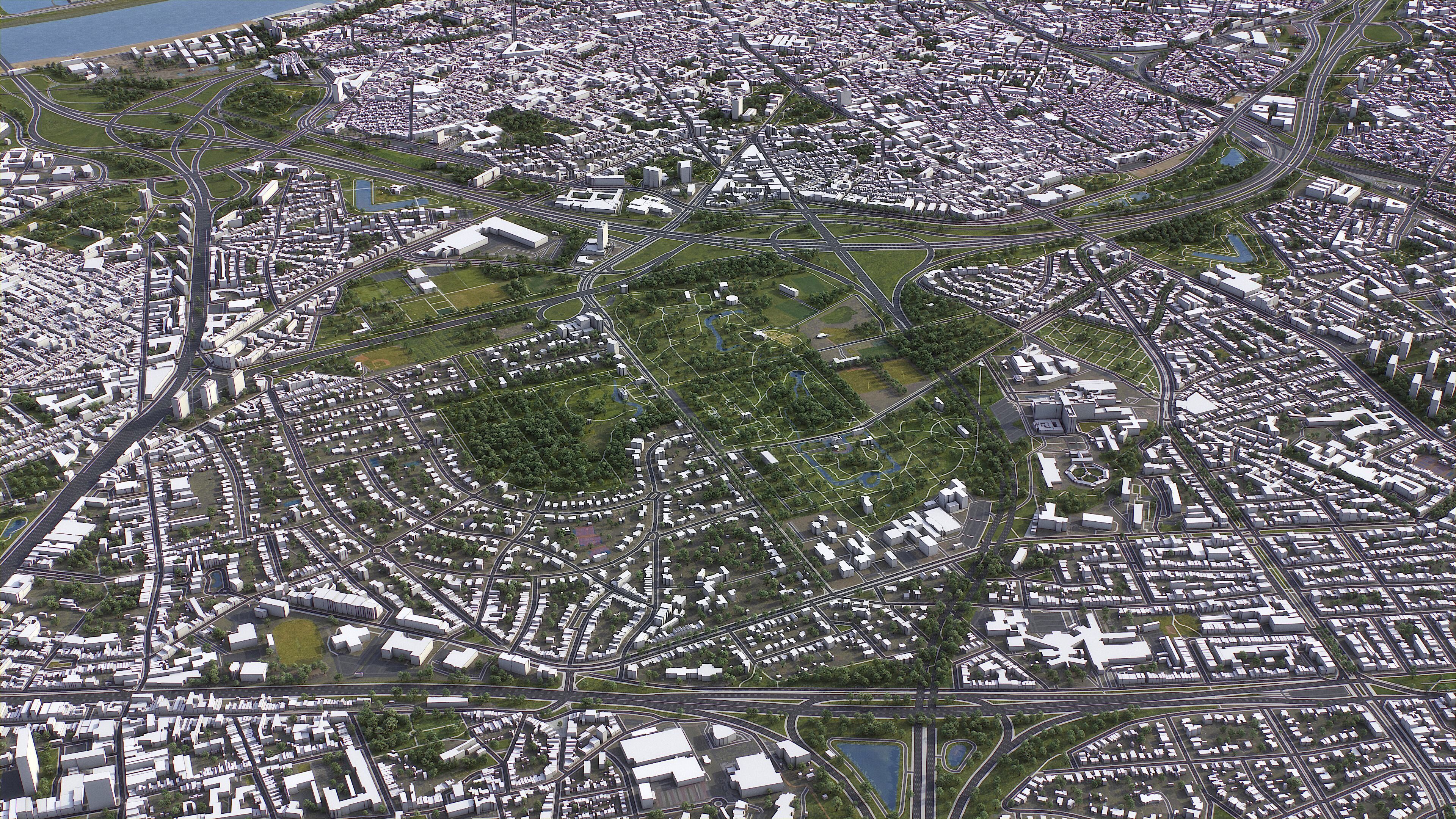 Antwerp - 3D City Model Low-poly 3D model_16