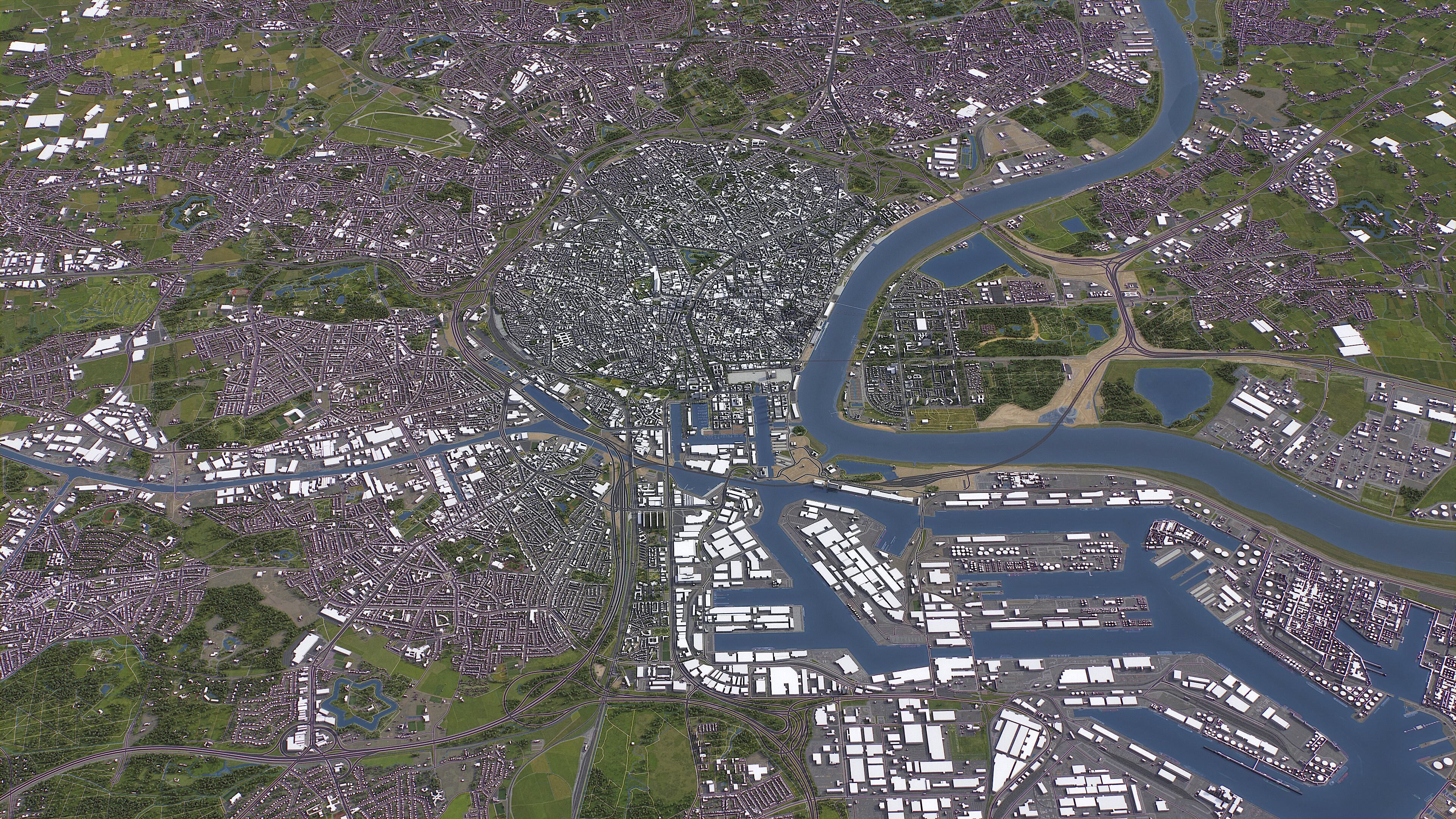 Antwerp - 3D City Model Low-poly 3D model_22