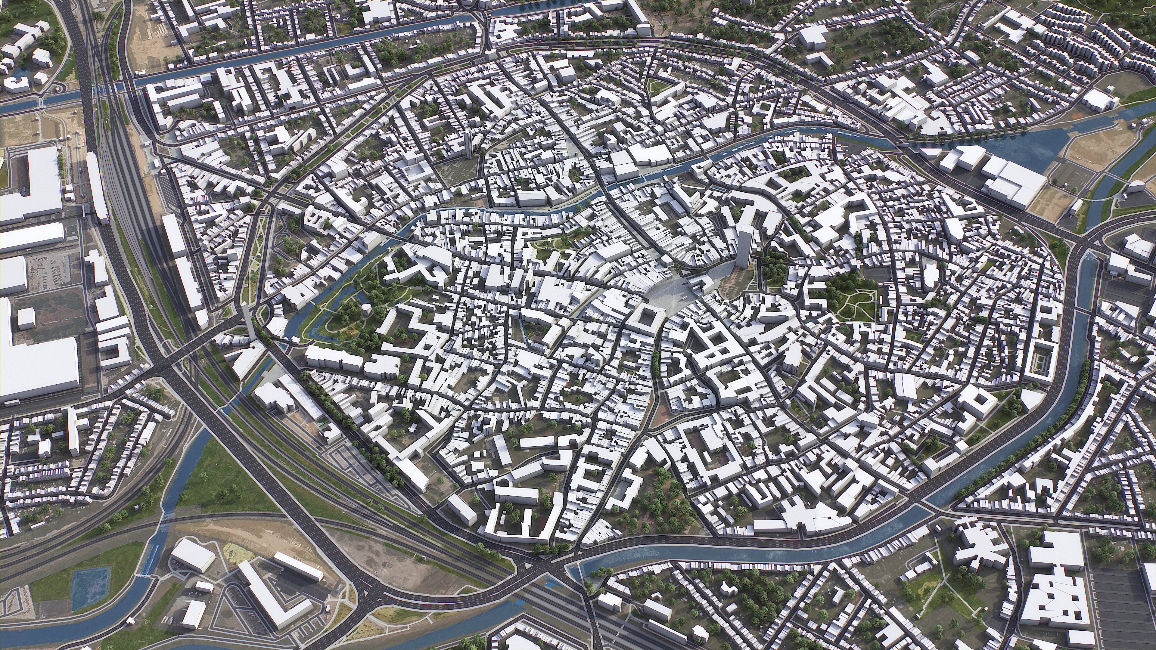 Antwerp - 3D City Model Low-poly 3D model_21