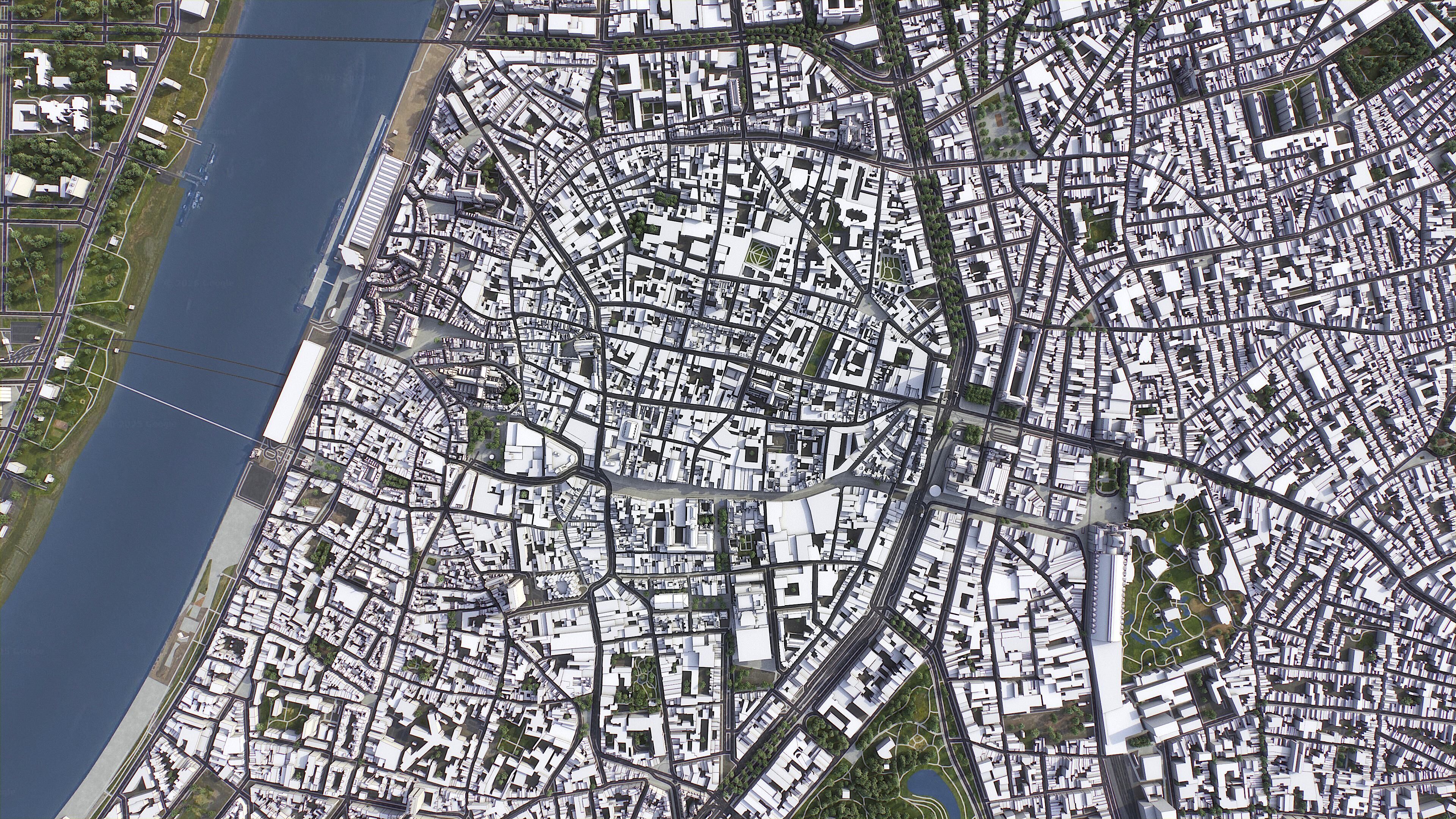 Antwerp - 3D City Model Low-poly 3D model_29