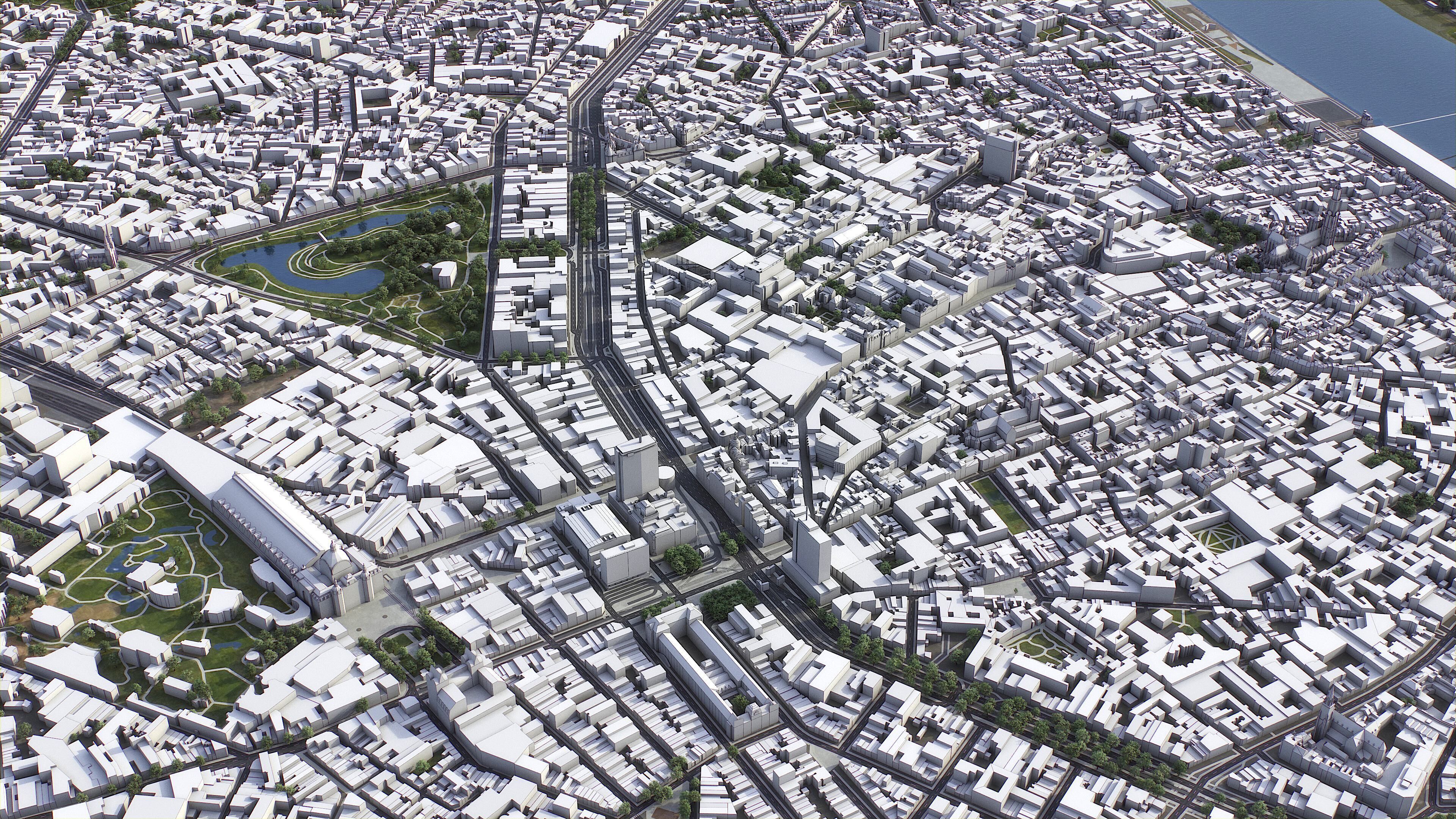 Antwerp - 3D City Model Low-poly 3D model_17