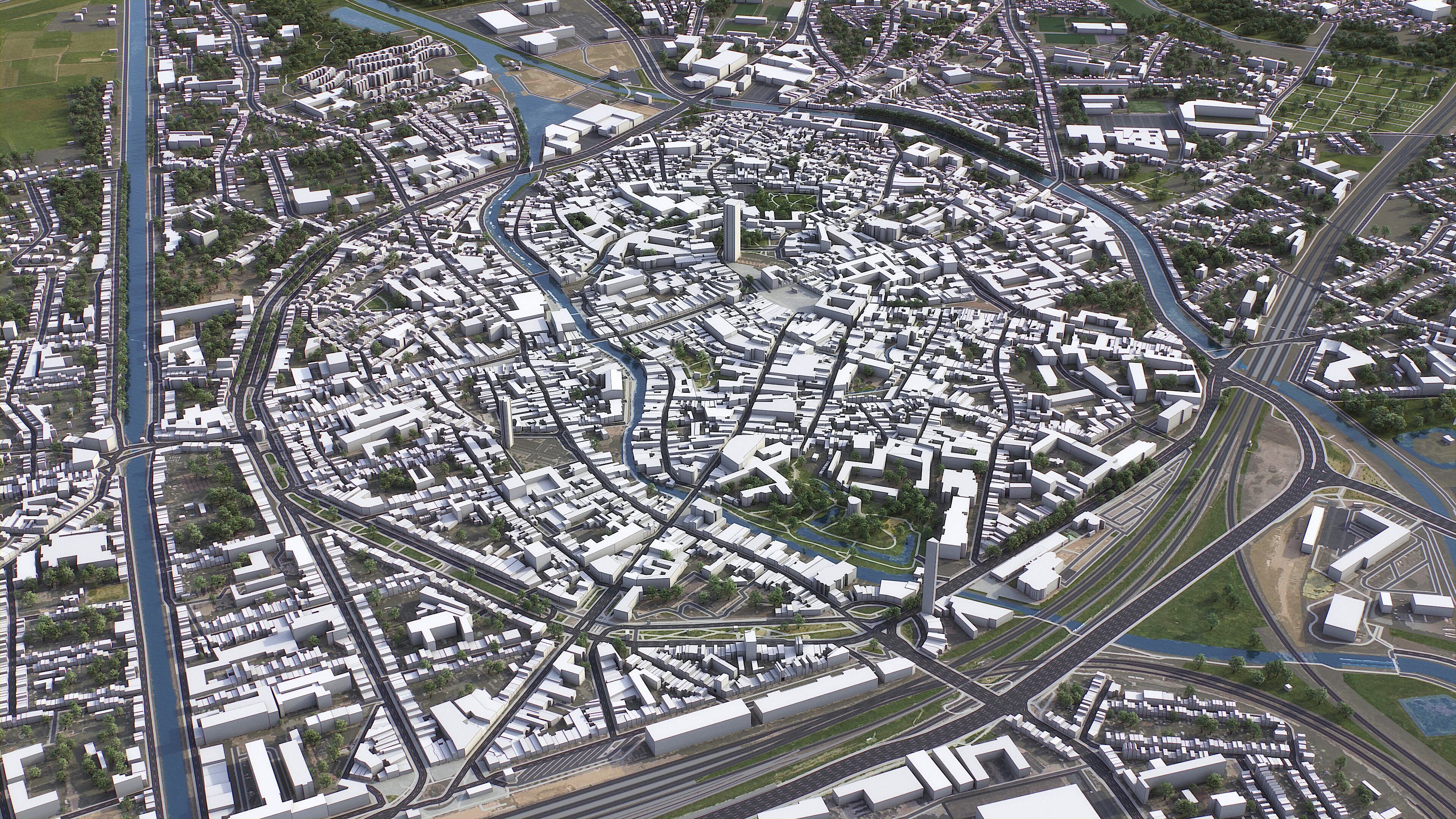 Antwerp - 3D City Model Low-poly 3D model_19