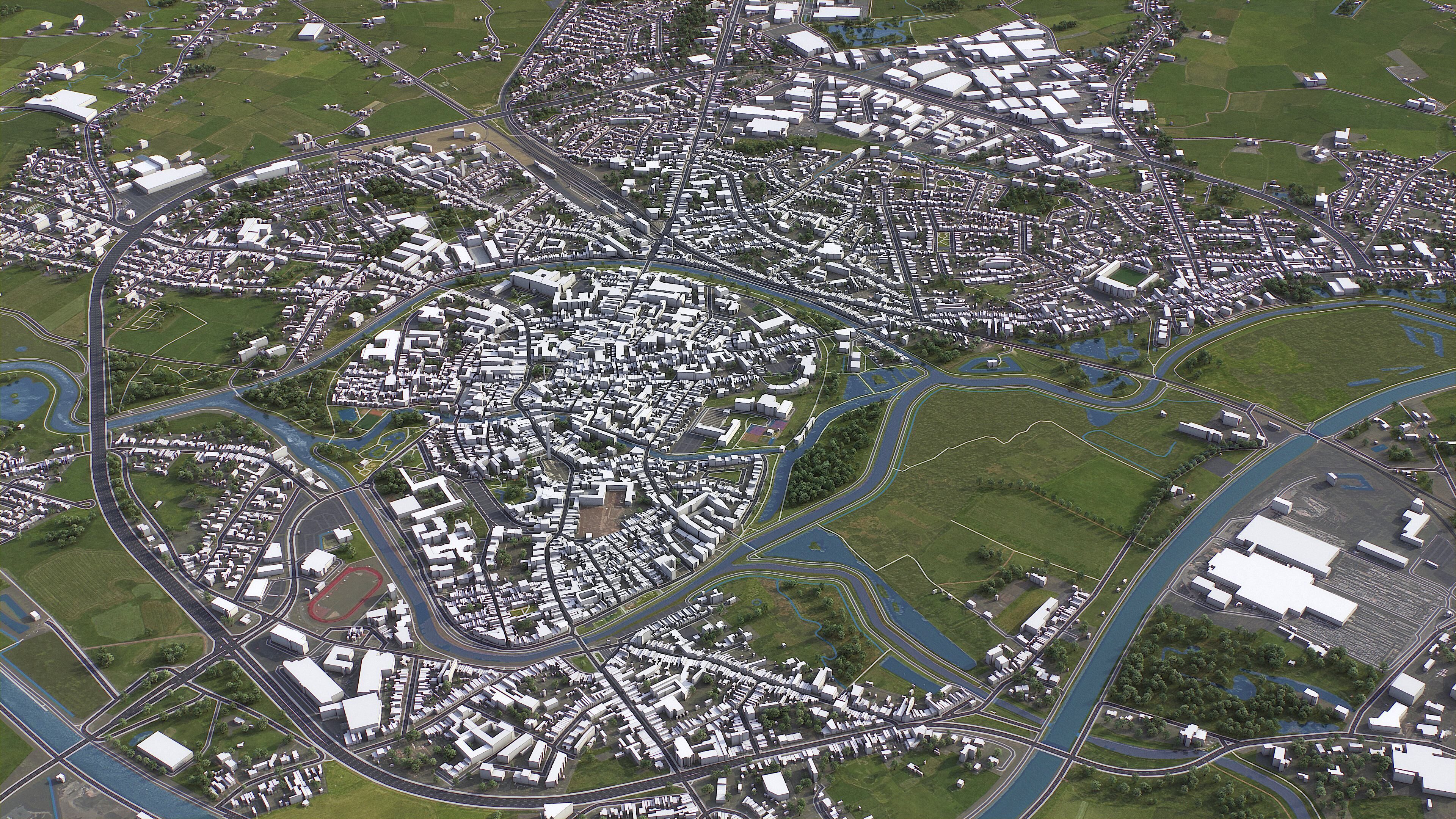 Antwerp - 3D City Model Low-poly 3D model_18