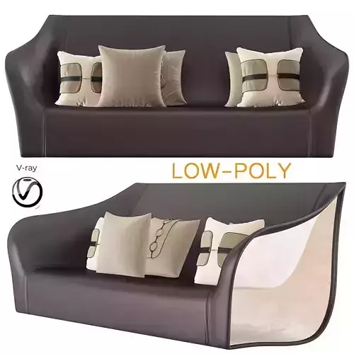 Split Chairs Alex Hull Split Sofa 3d model