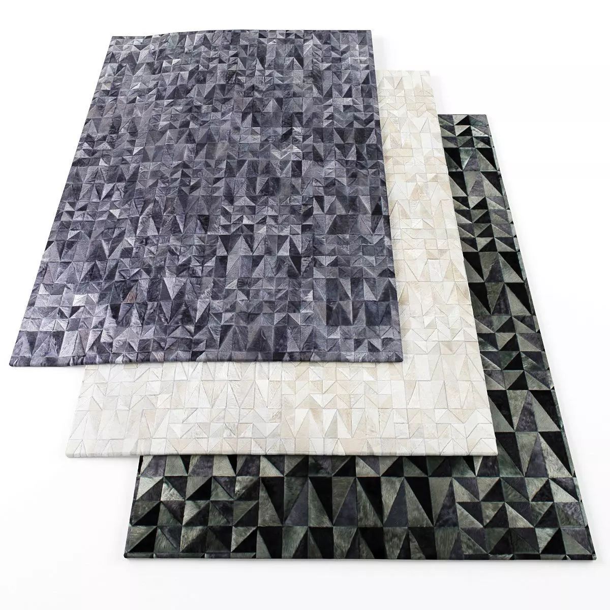 Rugs-520 rug with geometric patterns Low-poly 3D model_0