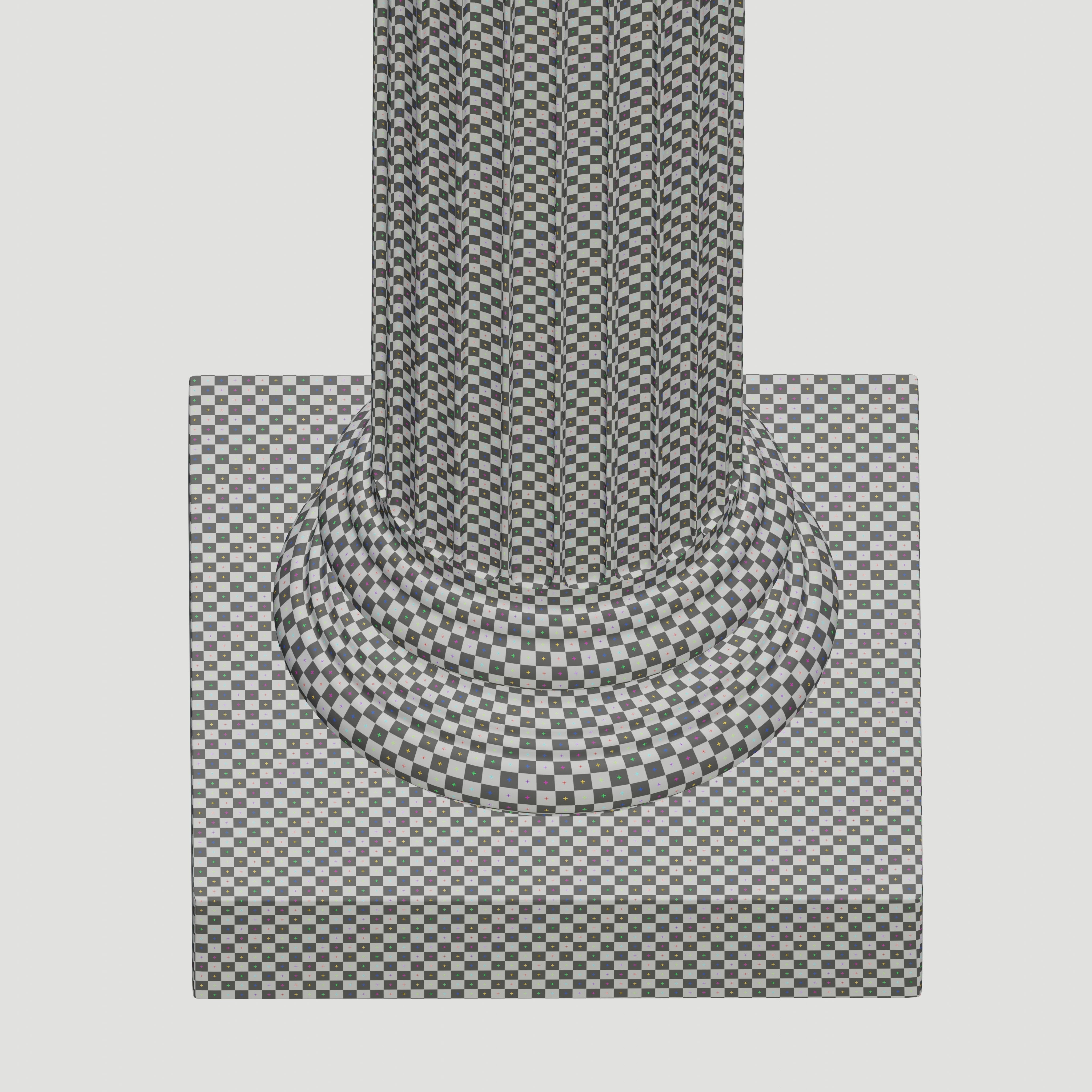 Ionic column Low-poly 3D model_12