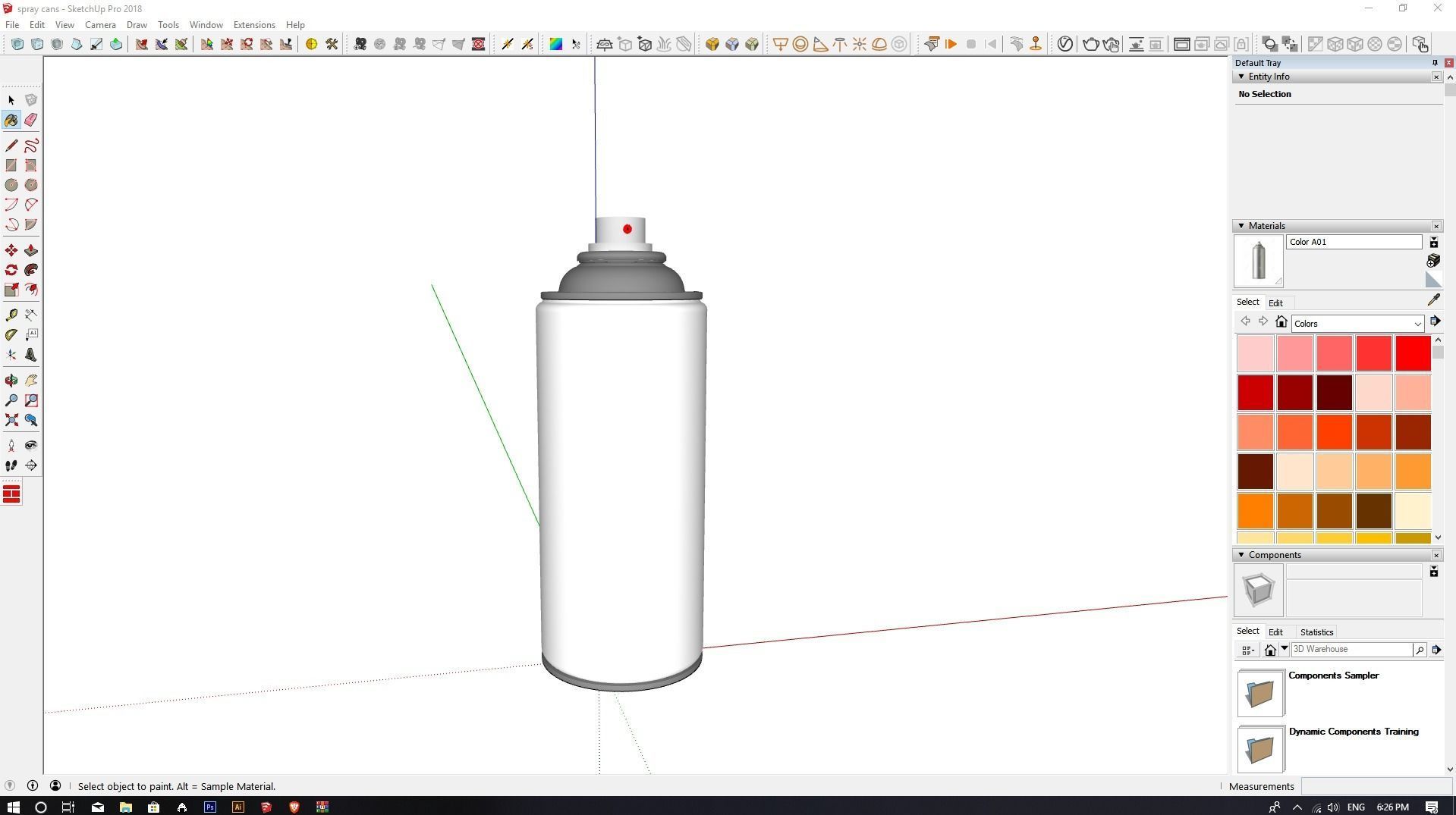 spray cans 3D model_1