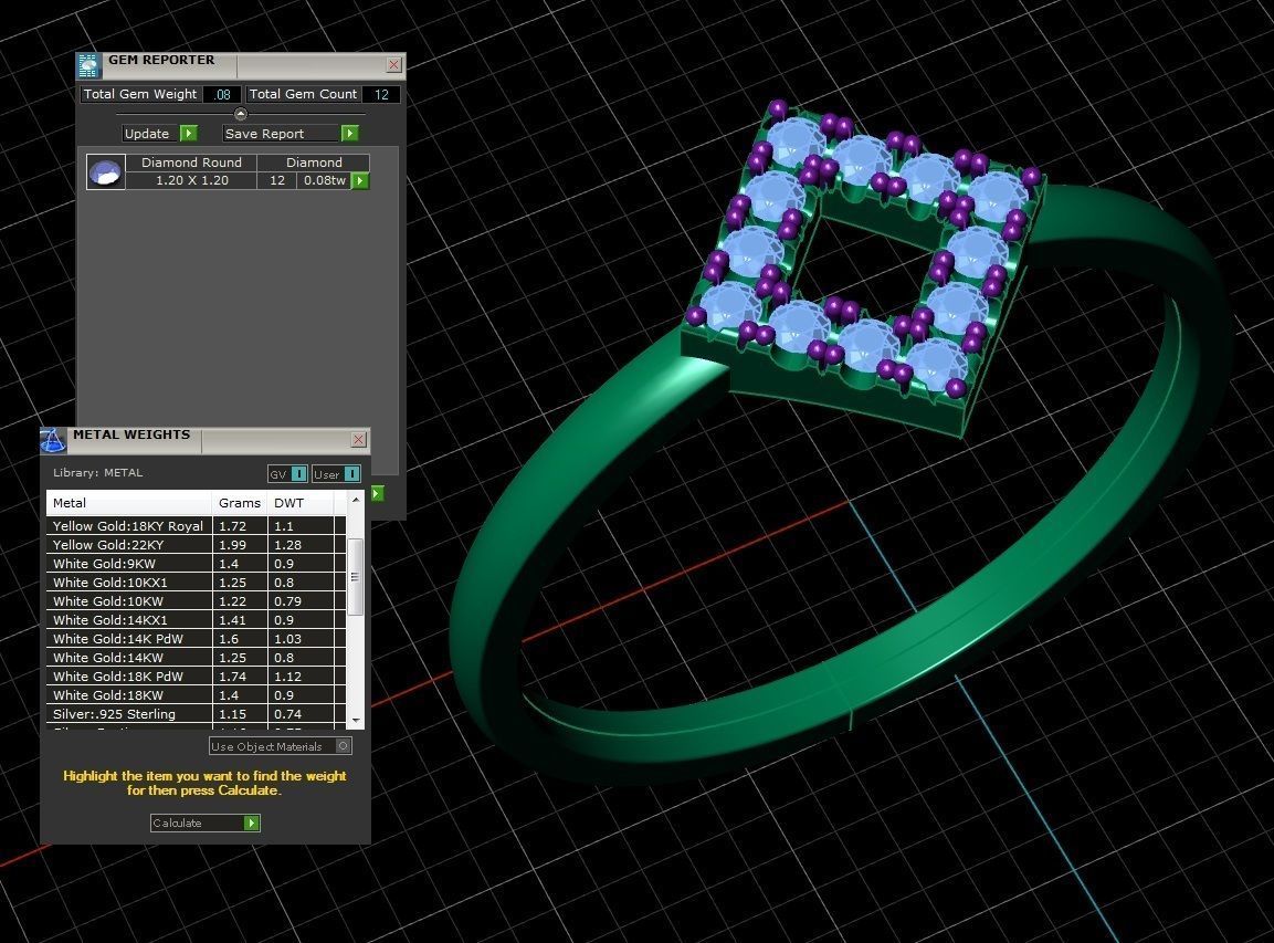 Jewelry Ring 3D print model_2