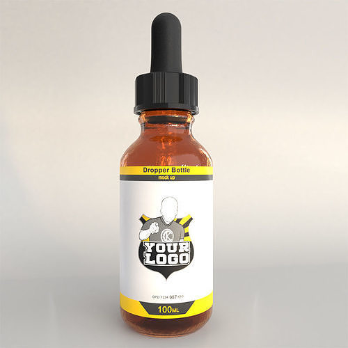 Dropper bottle 3D model