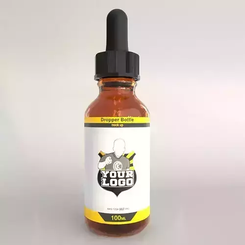 Dropper bottle 3D model