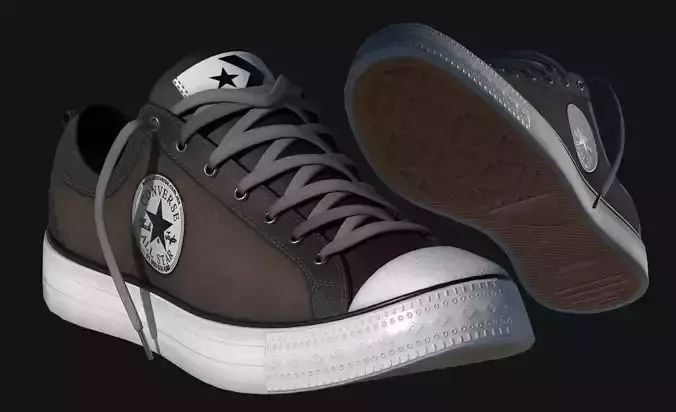 Sneaker Converse All Star 3D Model Low-poly 3D model