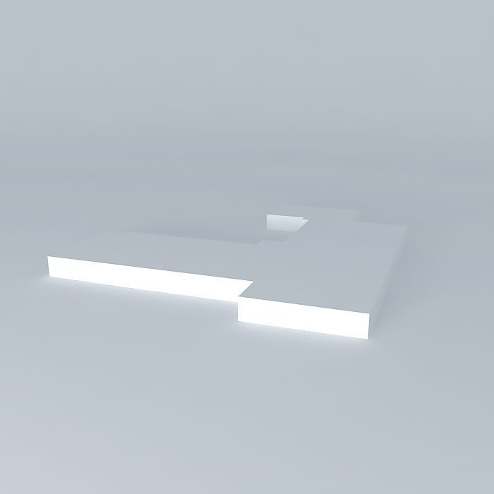 Platform part Free 3D model_1