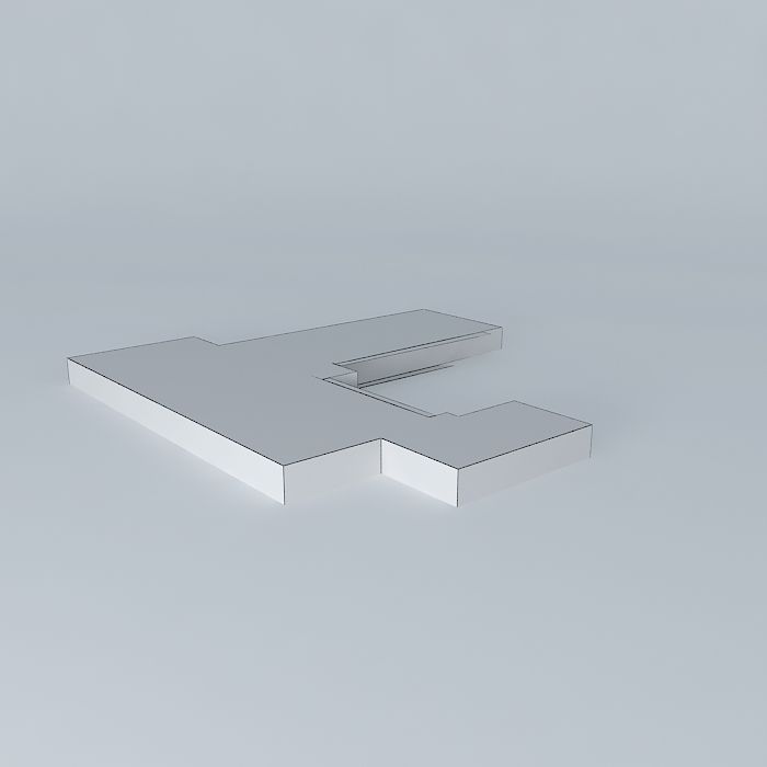 Platform part Free 3D model_3