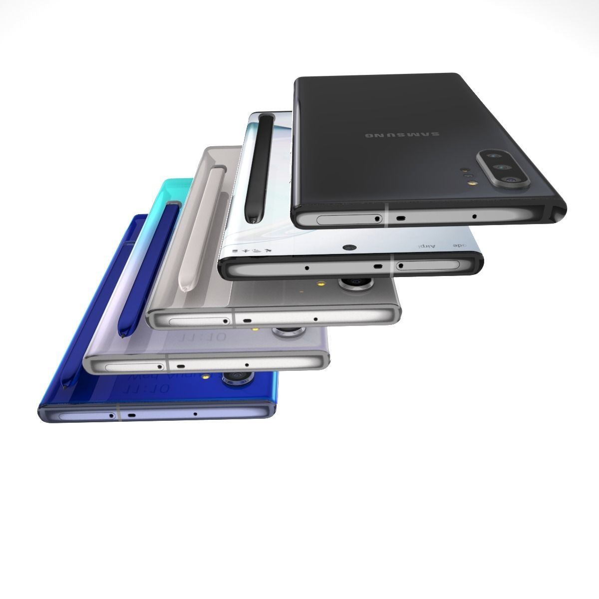 Samsung Galaxy Note 10 Plus Full Color 3D model_10