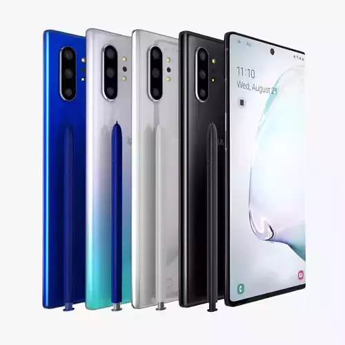 Samsung Galaxy Note 10 Plus Full Color 3D model