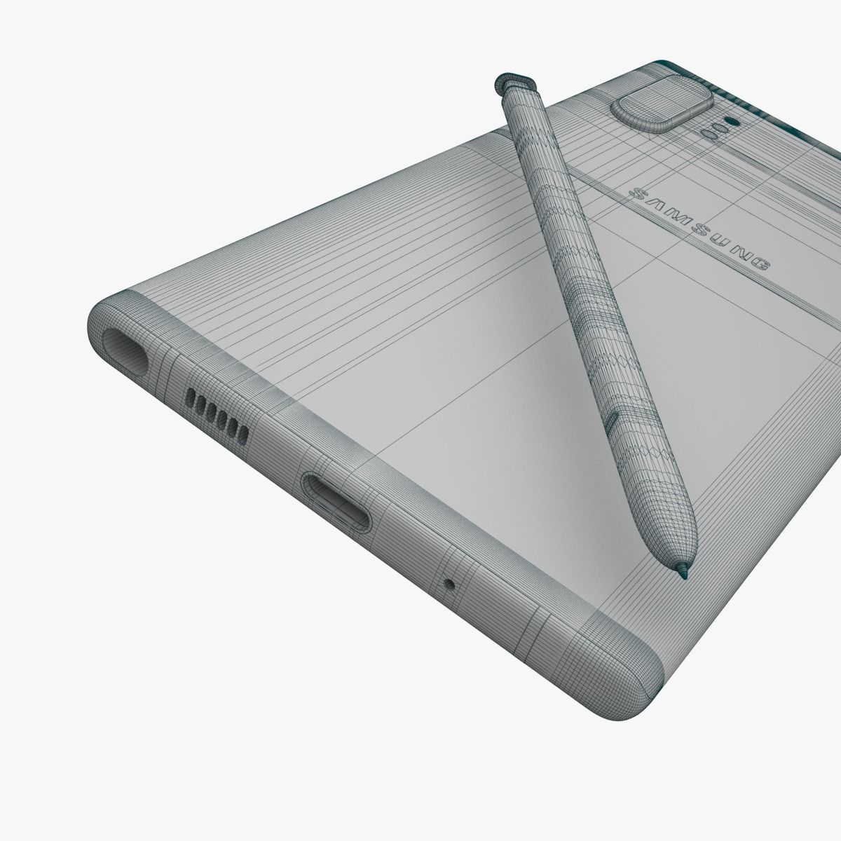 Samsung Galaxy Note 10 Plus Full Color 3D model_19