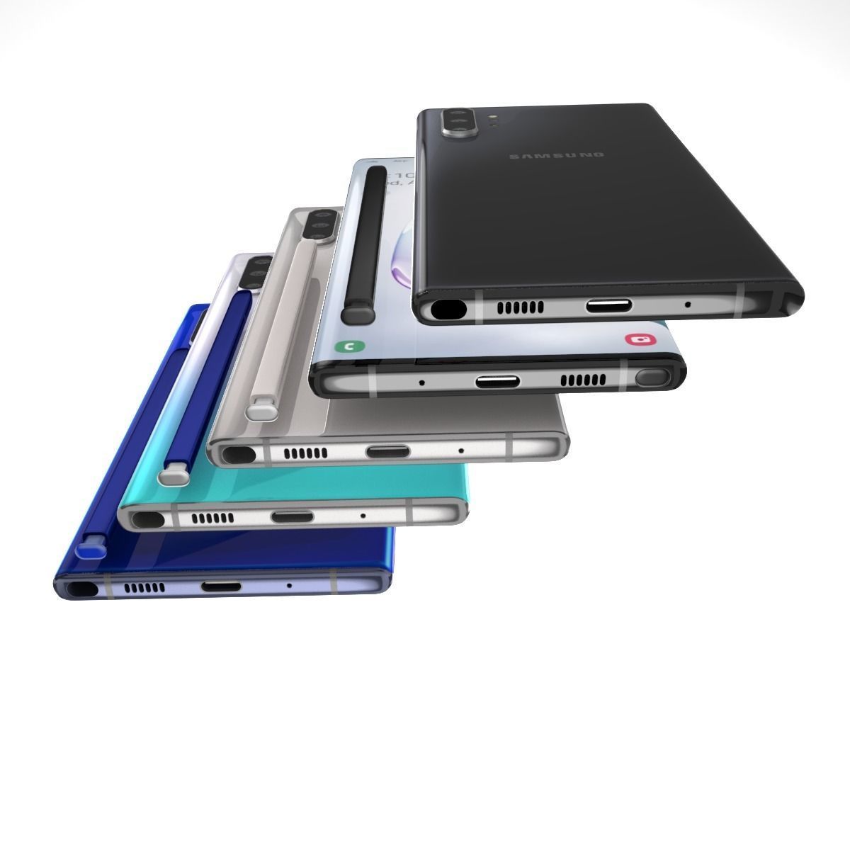 Samsung Galaxy Note 10 Plus Full Color 3D model_9