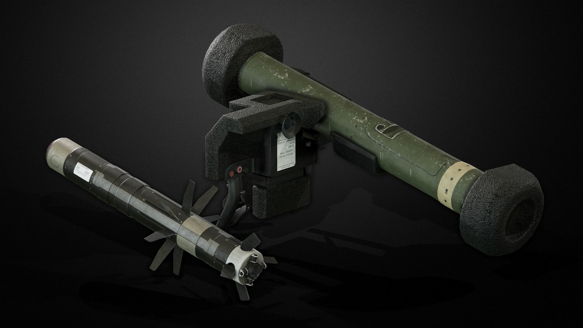 FGM-148 Javelin Low-poly 3D model_3