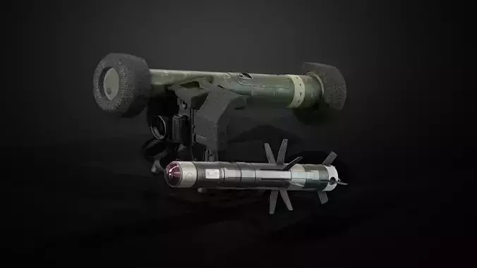 FGM-148 Javelin Low-poly 3D model