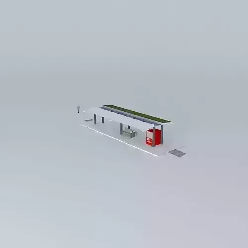 BRT Station Free 3D model