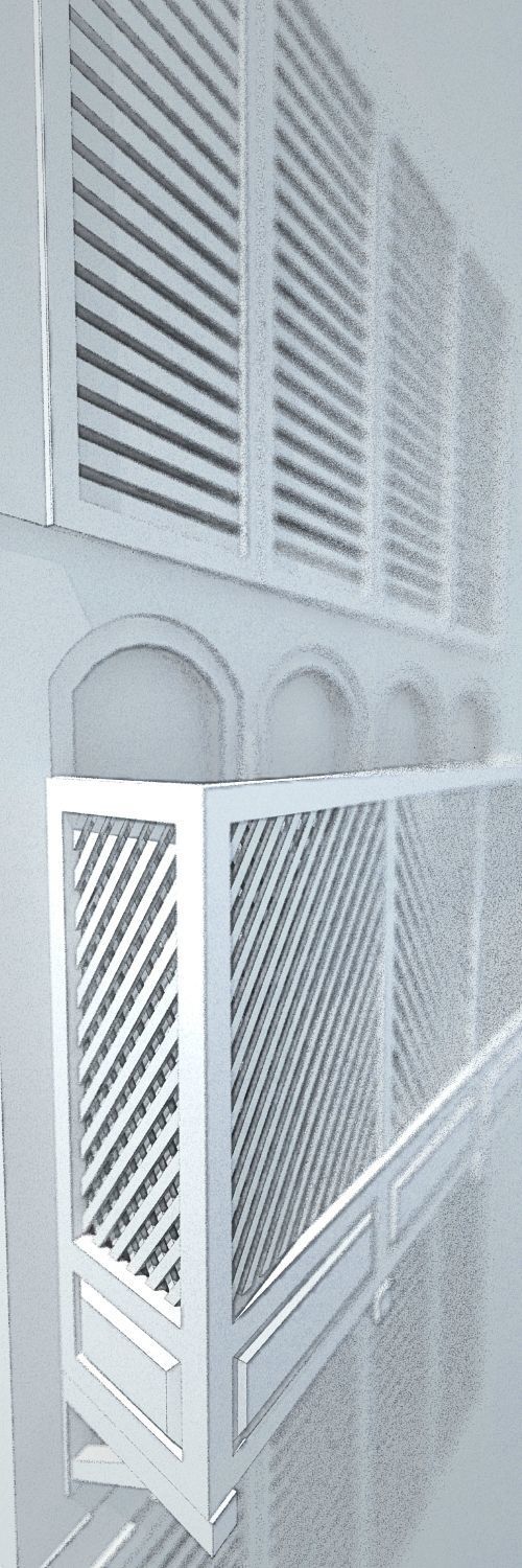 Arabic Window Mashrabiya 3D model_8