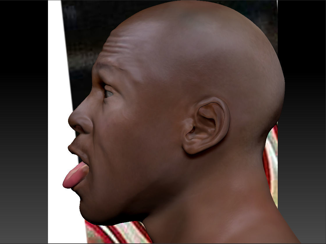 Michael Jordan 3d bust - 2 versions 3D print model_11