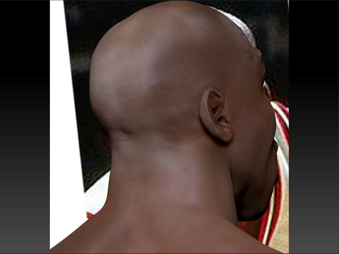 Michael Jordan 3d bust - 2 versions 3D print model_13