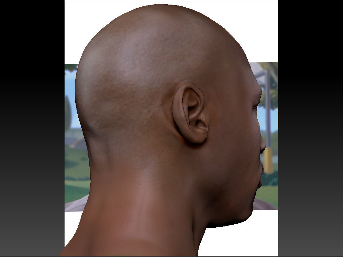 Michael Jordan 3d bust - 2 versions 3D print model_20