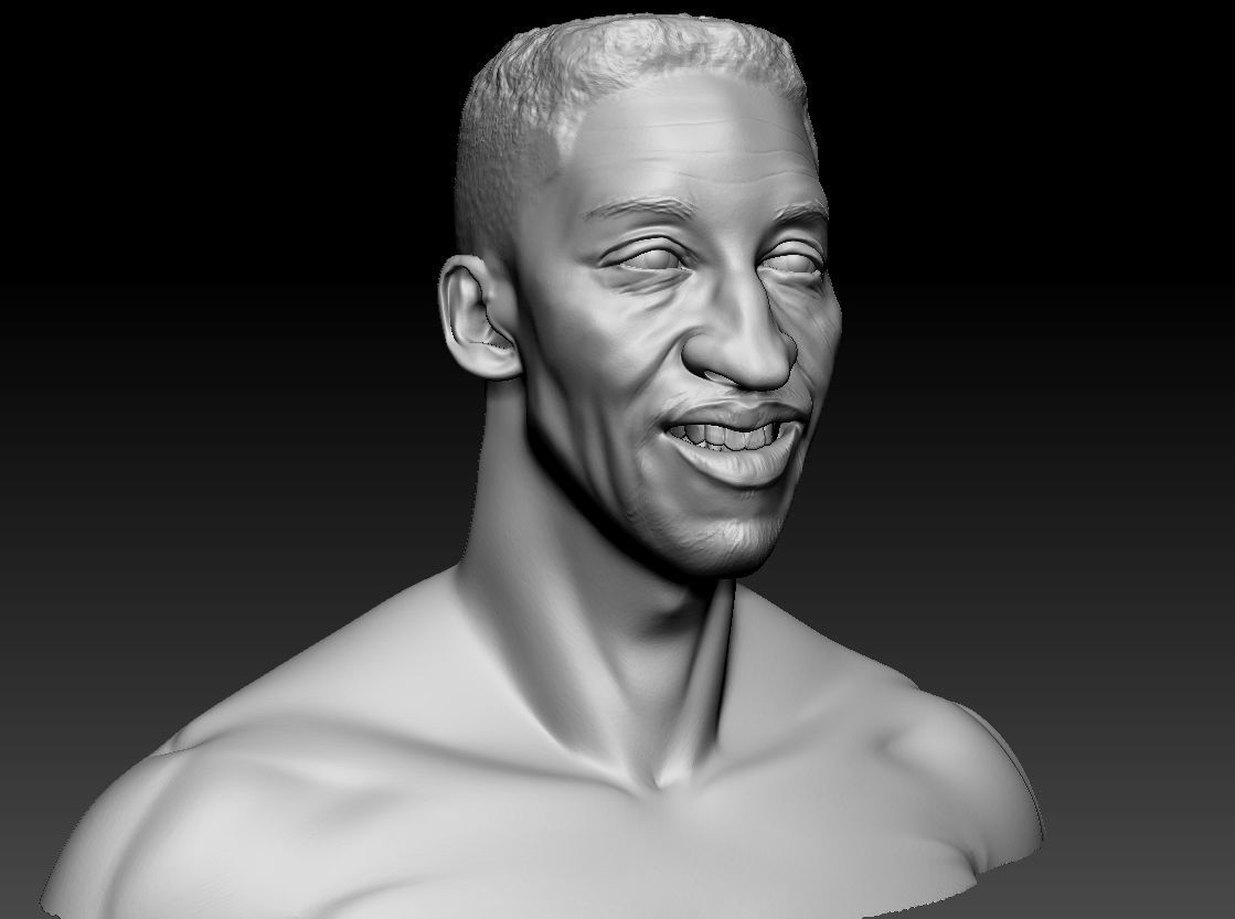 Scottie Pippen NBA 2 busts 3D print model_6