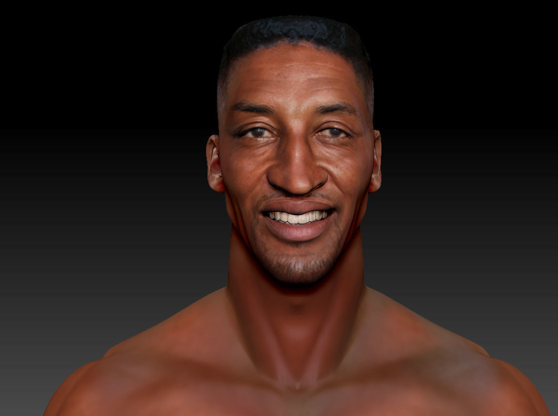 Scottie Pippen NBA 2 busts 3D print model_19