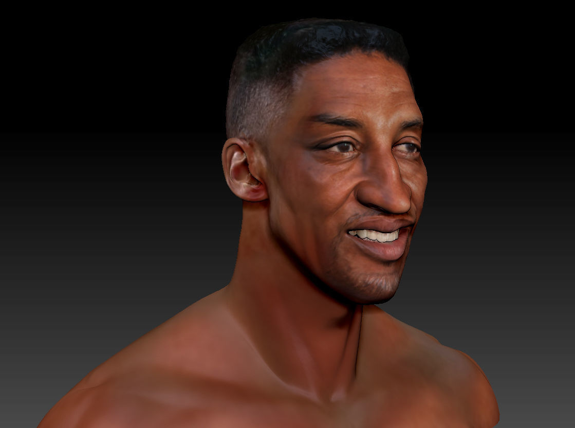 Scottie Pippen NBA 2 busts 3D print model_10
