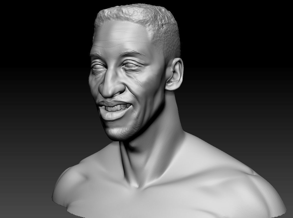 Scottie Pippen NBA 2 busts 3D print model_12
