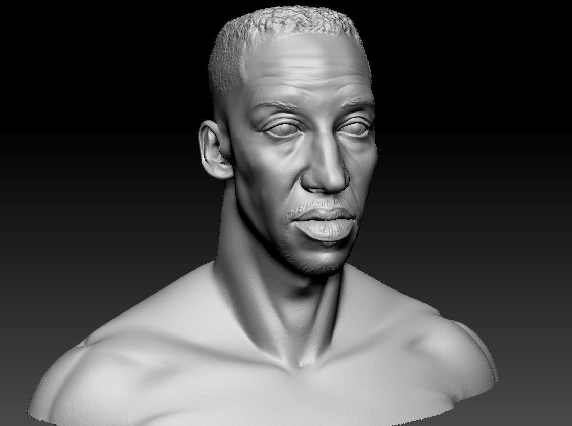 Scottie Pippen NBA 2 busts 3D print model_9