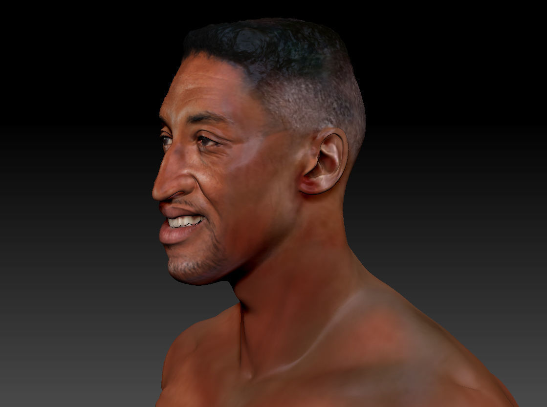Scottie Pippen NBA 2 busts 3D print model_13