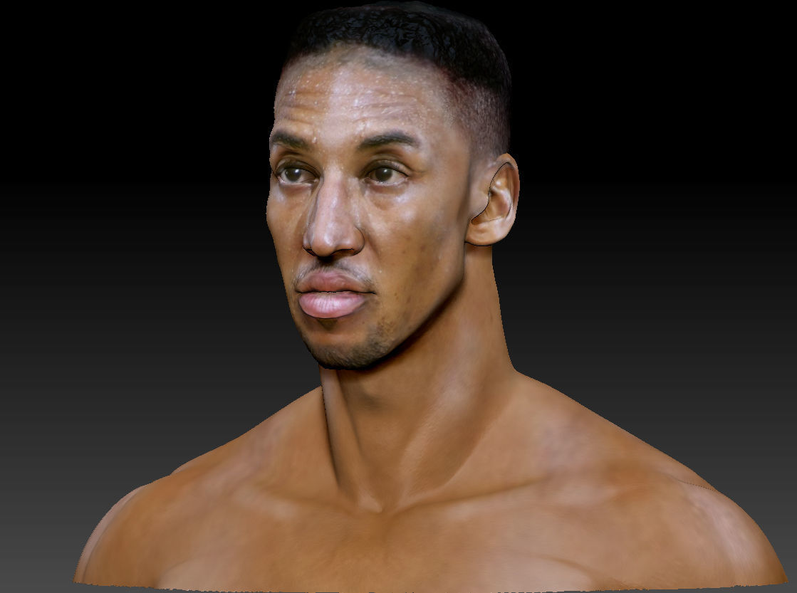 Scottie Pippen NBA 2 busts 3D print model_26