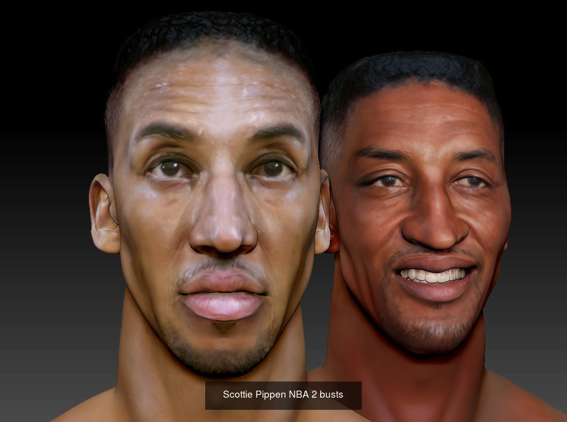 NBA Superstars 3D Model Collection_4