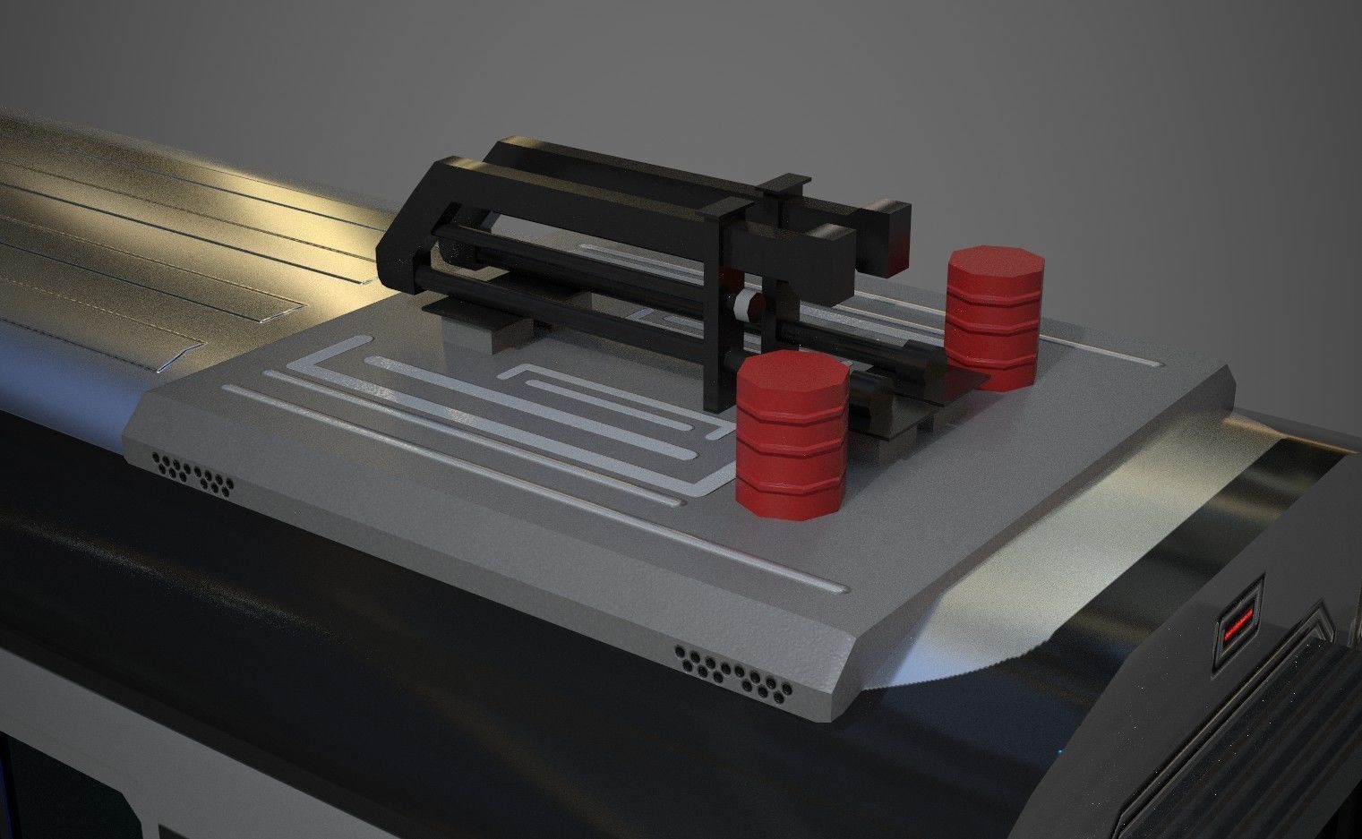 MRT Jakarta Train 3D Model AR VR Games Ready Low-poly 3D model_3