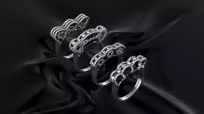 4 Diamond rings