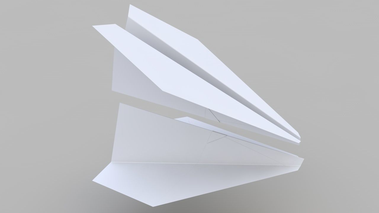Paper Plane 3D model_3