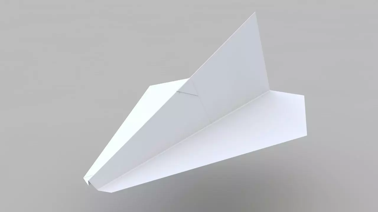 Paper Plane 3D model_0