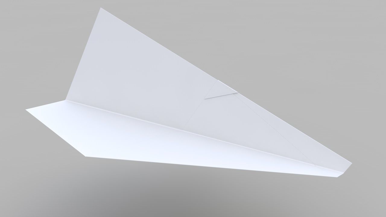 Paper Plane 3D model_1