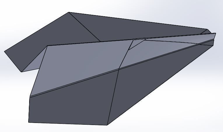 Paper Plane 3D model_4